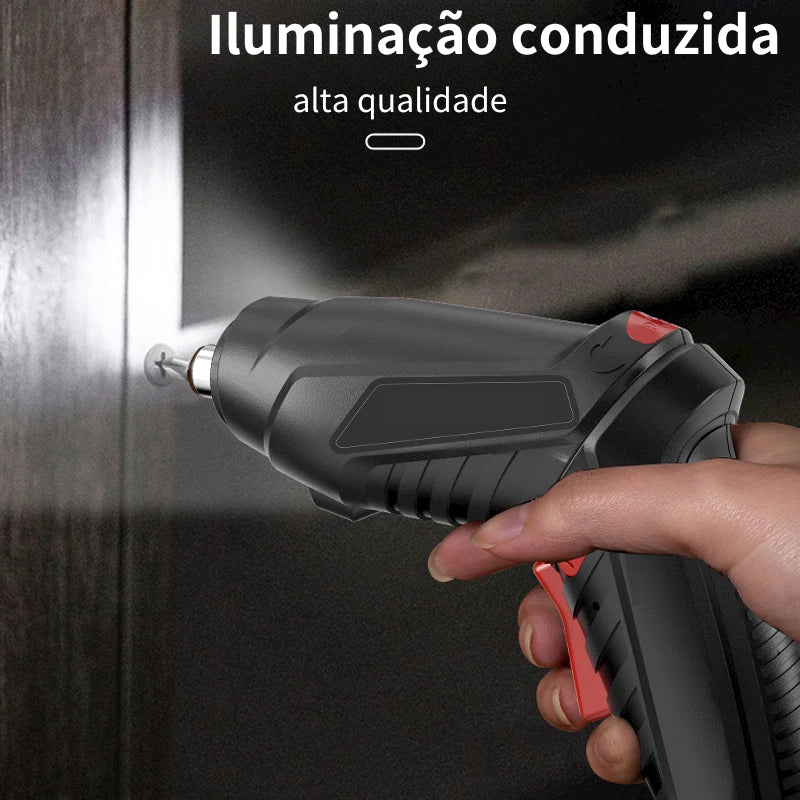 Kit Parafusadeira/furadeira 48 pçs portátil