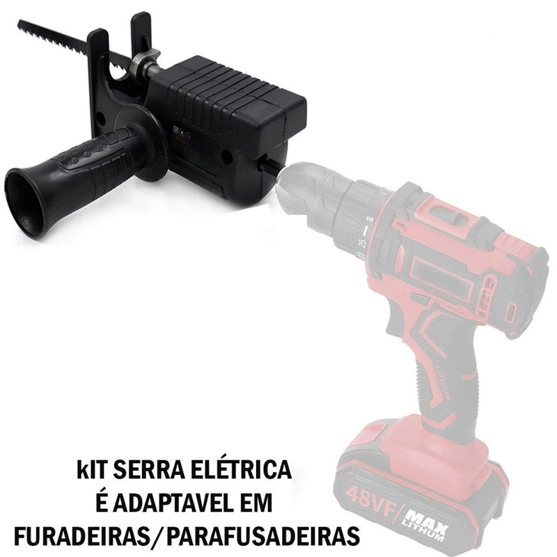 Adaptador De Serra Elétrica Tico Tico Sabre Para Furadeira